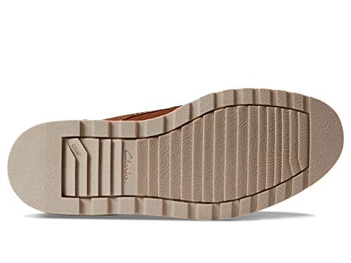 Clarks Men's Barnes Mid Oxford Boot, Cola Suede, 103