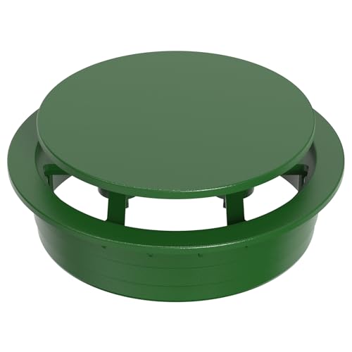 Avanhitch 6" Pop Up Drainage Emitter for 6" S&D Hub, Dual-Rod Downspout Cover, Outdoor Drain Cover for Yard Outlet, Channel Drains & Catch Basins, 1PC