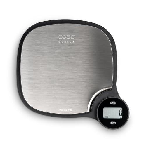Báscula de cocina digital de alta precisión Caso Kitchen, diseño de 5 kg plateado 2
