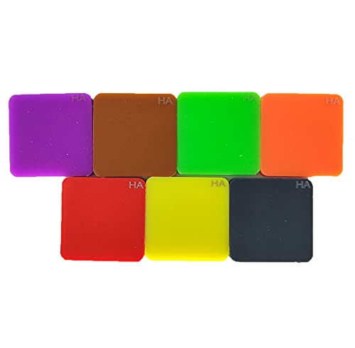 Cnyst Hardness Test Block Kit For Durometer Type A With 7 Different Color Block Hardness Testing Block #TOP4