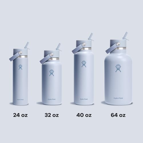 Hydro Flask 40oz Wide Mouth with Flex Straw Lid (Surf Blue) — view 8