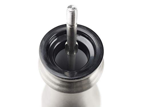 PEUGEOT - Paris Chef u'Select 30 cm Salt Mill + Rock Salt Included - Made of Stainless Steel - 6 Predefined Grind Settings - Made in France - Stainless Steel Colour