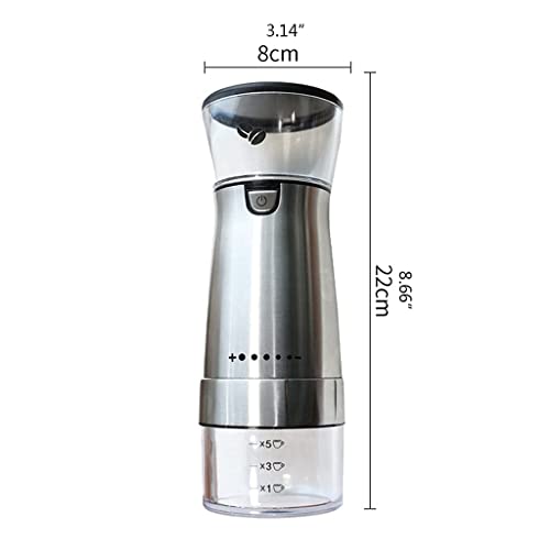 SXLCKJ Küchenzubehör Elektrische Kaffeemühlen mit konischem Keramikgrat USB wiederaufladbare tragbare Co (Crusher) – Bild 4