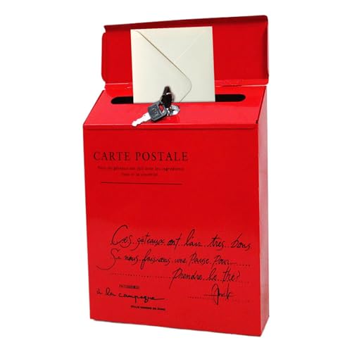 Boîte aux lettres murale imperméable métallique avec clé maison - 8