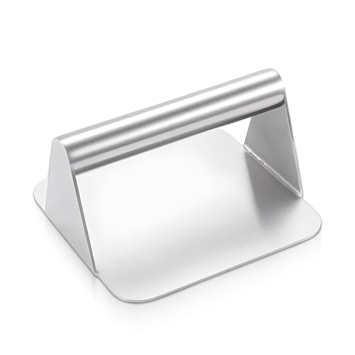 DBAILY Prensa para hamburguesas Smash de acero inoxidable, para plancha y teppanyaki, fácil de limpiar, apta para lavavajillas, para carne, hamburguesa, carne, tocino, salchichas