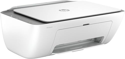 HP DeskJet 2820e, 588K9B, Imprimante Tout en Un, Jet d'encre, Couleur, 3 Mois d’Instant Ink Inclus, Photocopie, Scan, Impression, WiFi, Blanche et Grise