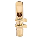 ★ 【Para regalos】 Esta boquilla de metal para saxofón saxofón alto con parches de boquilla Pads Cap Hebilla Adecuado para saxofonistas principiantes o profesionales. También puede ser un regalo de Navidad o cumpleaños para los amantes del saxo.