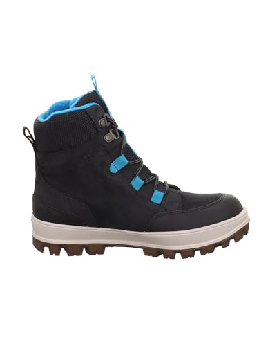 Superfit Mädchen und Jungen Winterstiefel TEDD, Kinder Stiefeletten, Weite: W V, uebergangsschuhe, uebergangsstiefel, warm, GRAU/TÜRKIS (000), 31 EU