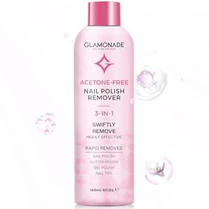 Gel Nail Polish Remover: Professional Soak off Gel Polish Remover for Nails for Removal of Gel Polish Nail Tips Glitter Polish for Home Salon | Natural Rose Seed Oil, 6 Fl Oz