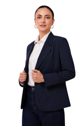 Image of SaintX Women's Premium Formal Blazer | Fully Lined | Regular Fit | 4-Way Stretchable Ultra-Light Fabric | Fashion-Forward | Office /Meetings (WB01)