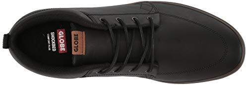 Image of Globe mens Gs Chukka Skate Shoe, Black Leather /Chocolate, 10.5 US