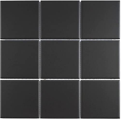 Tenedos 4x4 Square Matte Porcelain Mosaic Floor and Wall for