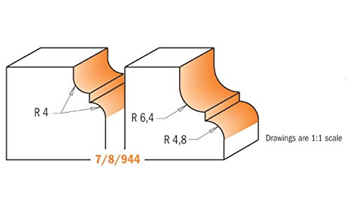 Fraise à profil CMT 945.350.11 outillage défonceuse bois queue 8mm - 4