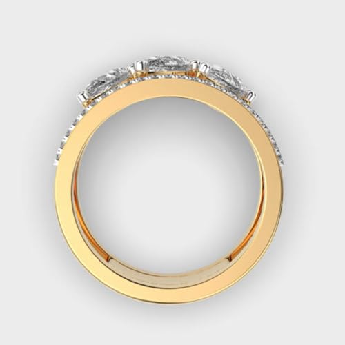 Bague triade scintillante argent 925 le cadeau de luxe idéal - 3