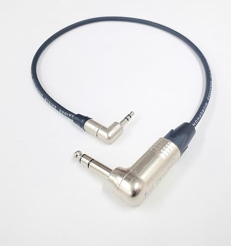 Cable de audio estéreo 3.5mm a 1/4" TRS, 3ft miniatura 4