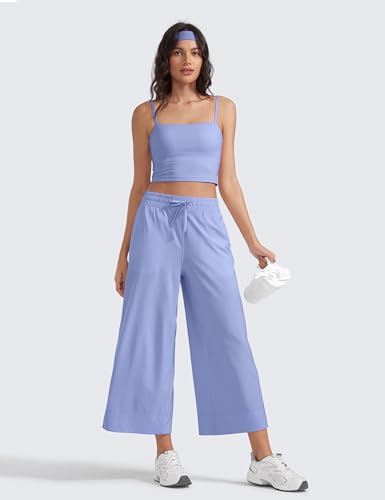 Image of CRZ YOGA Lightweight Wide Leg Crop Pants 25 inch