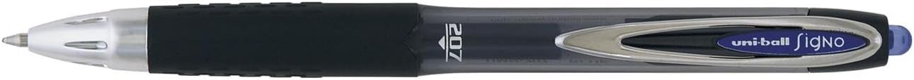 Uni-Ball UMN 207 - Penna a sfera, Blu, Confezione da 12