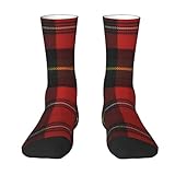 CENGDADA Boyd Tartan Adult Unisex Socks Fashion Trends Color Blocking Checkerboard Sports Stocks