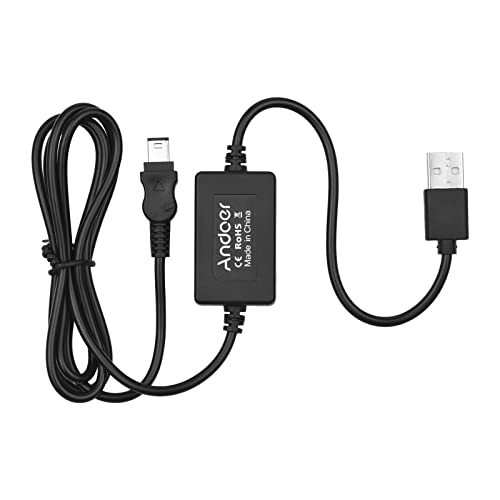 5V USB AC-L15 Cabo adaptador de alimentação da filmadora Substituição do cabo de carga para Sony AC-