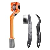 Xevinas 4 Stück Fahrrad Kettenreinigungsbürste Kit Fahrradketten Reiniger Kettenbürste Fahrrad Fahrradreinigungsset Nigrin Kettenreiniger für Mountainbike Motorrad (A)