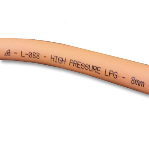 Alfagomma 3 Metre - 8mm Gas Pipe - Caravan Motorhome Camping - LPG/Propane/Butane/BBQ