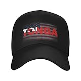 cappello tonga flag tongan text word art classico cappellino da baseball casuale cappellino per uomo per unisex compleanno amico