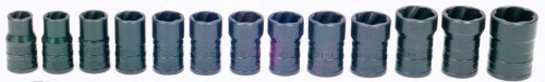 Williams TSCS3813 13-Piece Turbo Socket Salvage Socket Set, Variety Pack