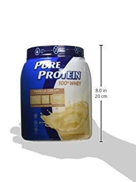 Whey Protein Powder by Pure Protein, Gluten Free, Vanilla Cream, 1.75lbs