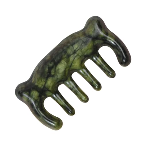 Cuir chevelu tendu ? Essayez le peigne de massage jade vert ours pour vous relaxer