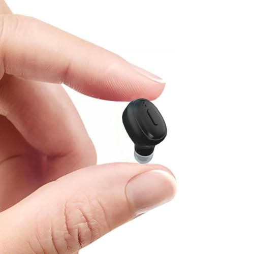 SYSFUN Single Bluetooth Wireless Earbud, Mini Invisible in-Ear Wireless Bluetooth Headphone 12 Hours Super Long Battery Life Suitable for Sports Work and Sleep - Black