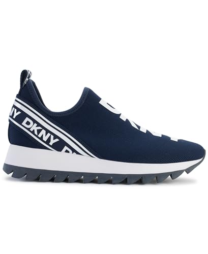 Image of DKNY Women's Abbi Knit Slip on Sneaker with Logo