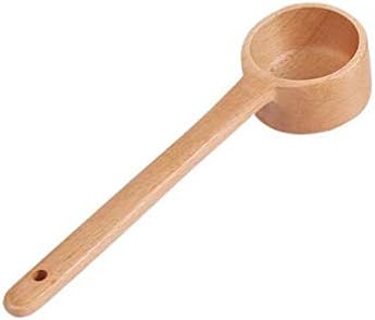 Sevenfly Wooden Coffee Scoop Tablespoon Measure Spoon for Ground Beans, Coffee Beans and Loose Tea,Small