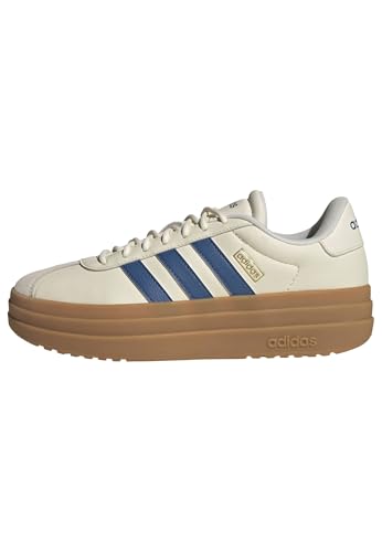 Image of adidas Womens Vl Court Bold Lace Up Sneakers Shoes Casual - Pink
