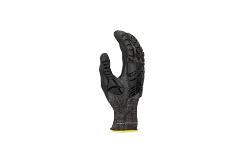 Honeywell Rig Dog Light NBR 2332275N Gestrickte Schnittschutzhandschuhe mit Nitrilschaum-Beschichtung, Schnittstufe A3, Schwarz, Glasfaserfrei, Größe 8M, 2332275N-8 (BAG mit 12 Paar)