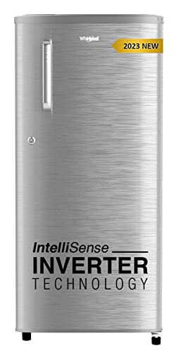 Whirlpool 184 L 4 Star Inverter Direct-Cool Single Door Refrigerator (205 WDE PRM 4S Inv MAGNUM STEEL-Z, Magnum Steel,Grey, 2023 Model)