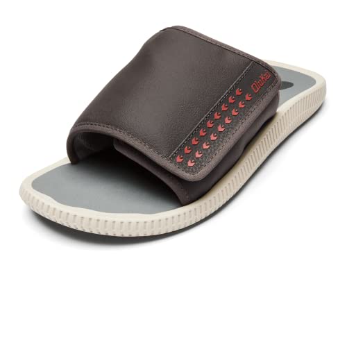 OLUKAI Ulele Olu Men's Slide Sandals, Water Resistant Beach Shoes, Fully Adjustable & Comfort Fit, Wet Grip Rubber Soles