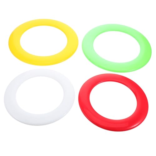 LIOOBO 4pcs Boys and Girls Discs Bulk Beach Activities Flying Ring Reusable Outdoor Toy