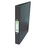 Q-Connect Ringbuch 2 Ringe A4 25 mm Polypropylen schwarz
