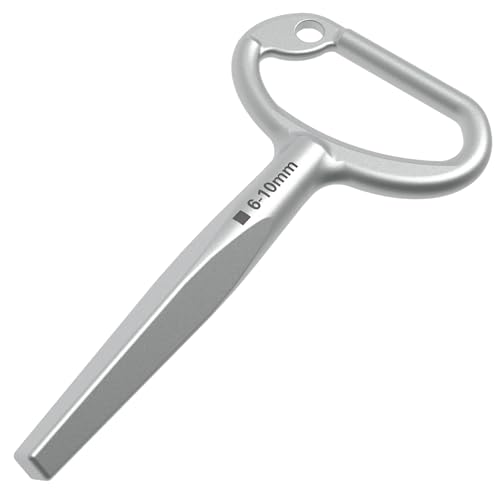 Millenium Works Konischer Vierkantschlüssel mit Außenvierkant | Vierkant Aufsteckschlüssel | Außenvierkantschlüssel | 6-10mm