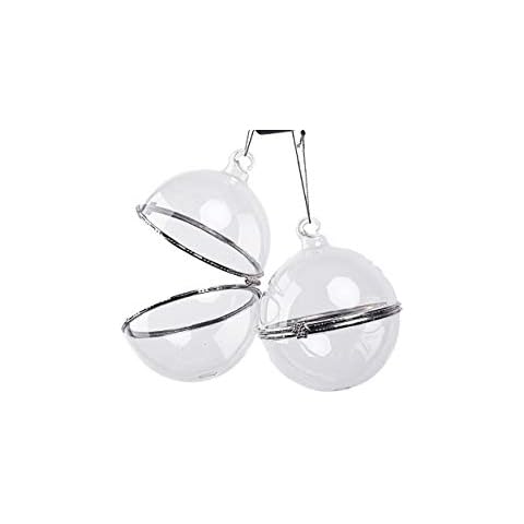 Succulent Style 6 x 8cm Locket Opening Round Glass Baublesfor DIY Cover