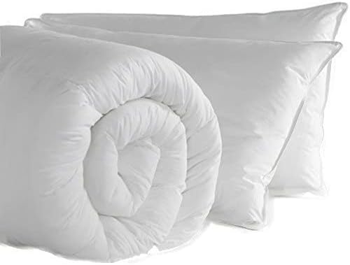 Rohi Anti-allergy 10.5 Tog Single Bed Duvet & Two Free Pillows - Polypropylene Cover - Hollowfibre filling