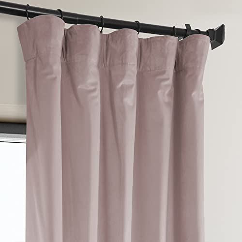 Hpd Half Price Drapes Vpyc-161207-96 Plush Velvet Curtain (1 Panel), 50 X 96, Ballet Pink #TOP3