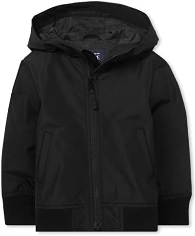 The Children's Place baby boys And Toddler Windbreaker Jacket, Black, 18-24 Months US