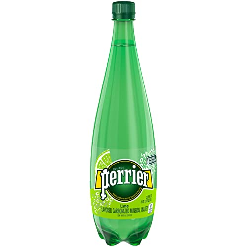 Perrier Lime Flavored Sparkling Mineral Water, 1 Liter