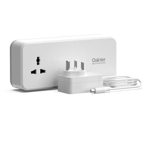 Image of Oakter Mini UPS for AirFiber and AirFiber Plus WiFi Routers | 6x2000 mAh Battery | Power Backup Upto 4 Hours | 12 Months Warranty for UPS | Current Surge & Deep Discharge Protection AirFiber V3.0