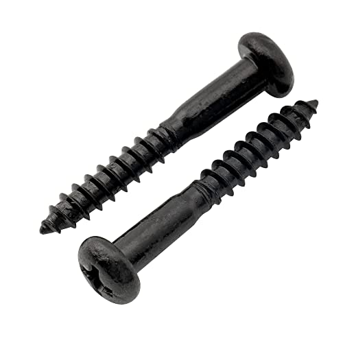 Musiclily Ultra 3.5x25mm Stainless Steel Pan Head Mounting Screws for Strat Style Electric Guitar Tremolo Bridge, Black (Set of 6) - Image 3