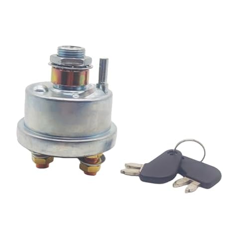 MIDIYA 7N0718 7H7290 Caterpillar Battery Disconnect Master Power Starter Switch with 2 Position 2 Stud 2 Keys for Excavators, Dump Trucks and Other Heavy Equipment Cover