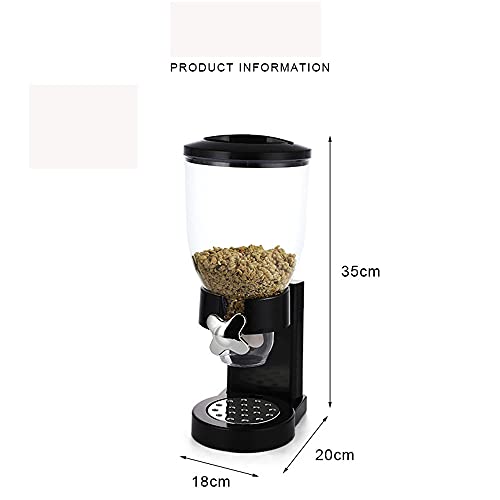 Dispensador de alimentos secos doble y botes de cereales herméticos 3