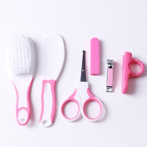 Koochie-Koo Set of 6 Cute Plastic Portable Baby Care Kit Nursery Kids Grooming Set Manicure and...