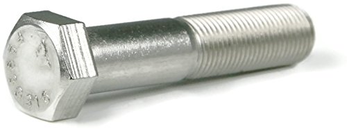 Stainless Steel 316 Hex Cap Screws Plated 1/2